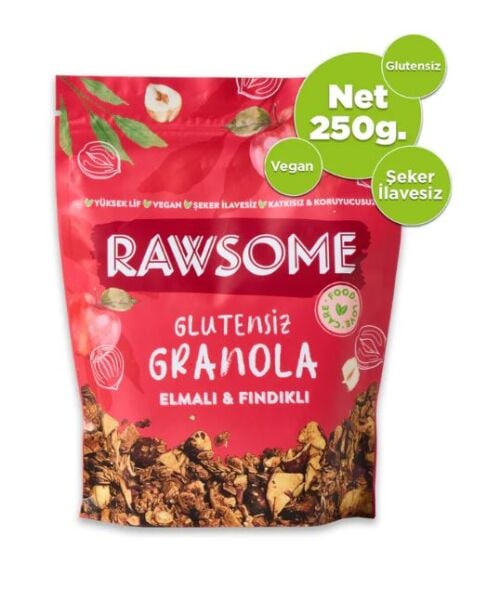 Glutensiz Elmalı & Fındıklı Granola 250 g