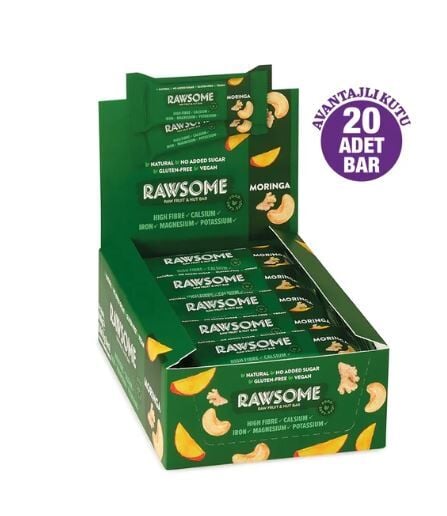 Moringa Bar Glutensiz Ve Vegan 33g X 20 Bar