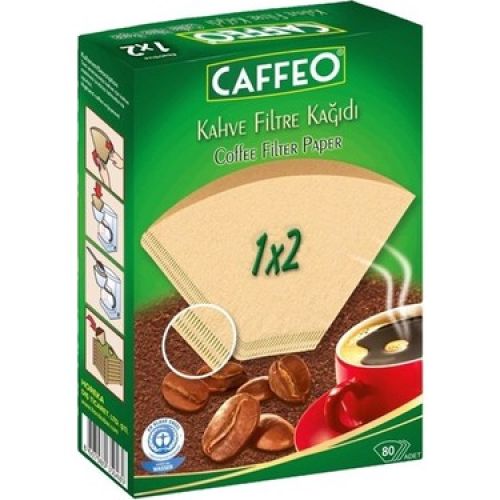 Caffeo Kahve Filtre Kağıdı 1x2 80'li
