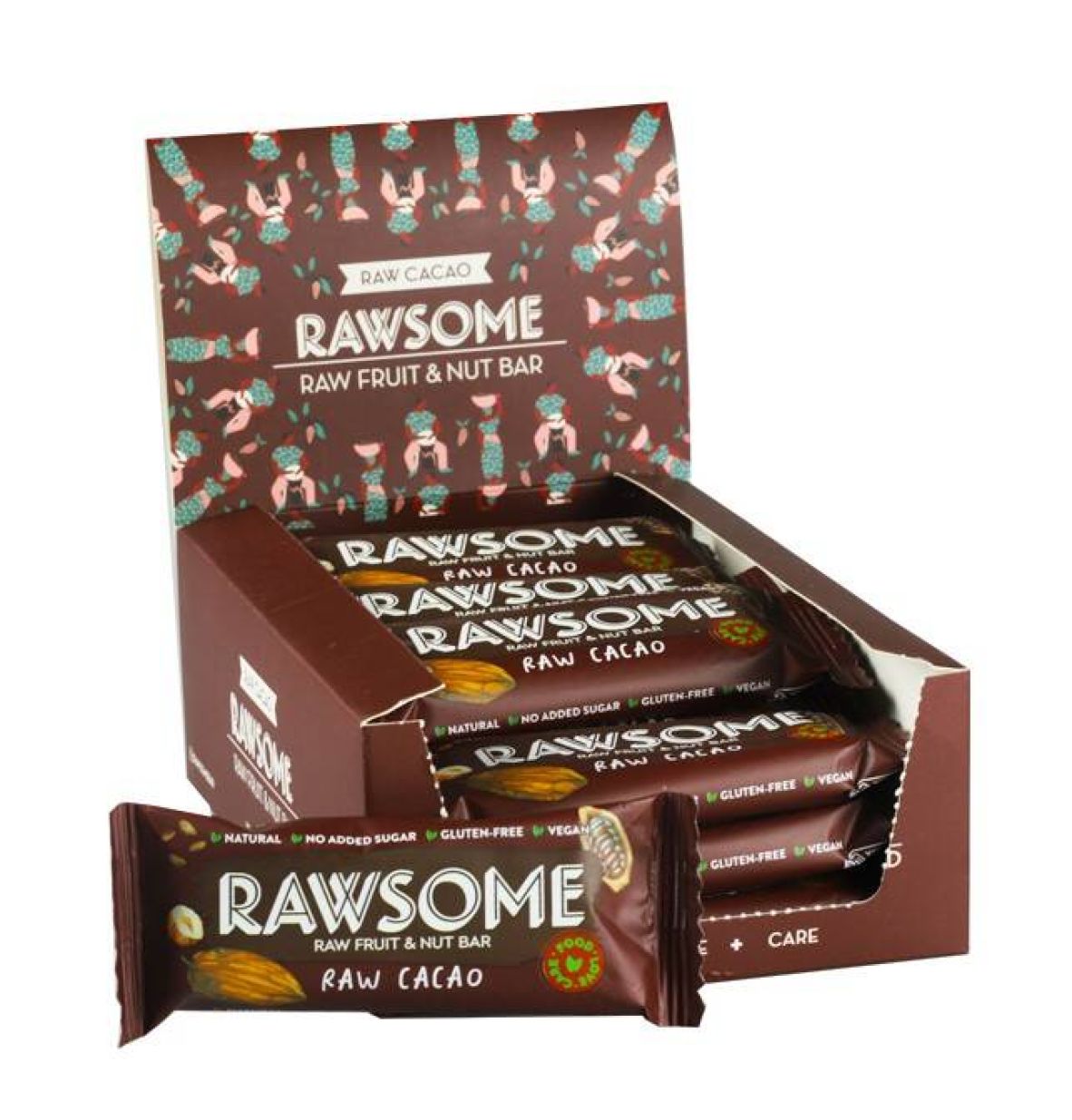 Rawsome Kakaolu Kuruyemiş ve Meyve Bar 40 Gr. 16 Adet (1 Kutu)