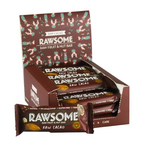 Rawsome Kakaolu Kuruyemiş ve Meyve Bar 40 Gr. 16 Adet (1 Kutu)