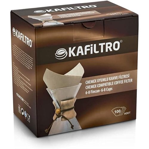 Caffeo Kafiltro Chemex 6-8 Fincan Uyumlu Kahve Filtresi 100 Adet