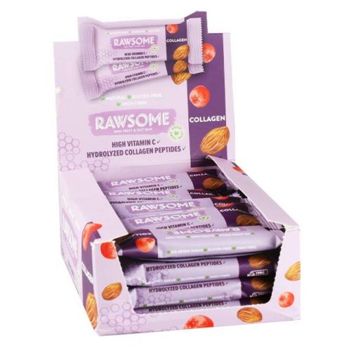 Rawsome Hidrolize Kollajenli Kuruyemiş ve Meyve Bar 30 Gr. 20 Adet (1 Kutu)