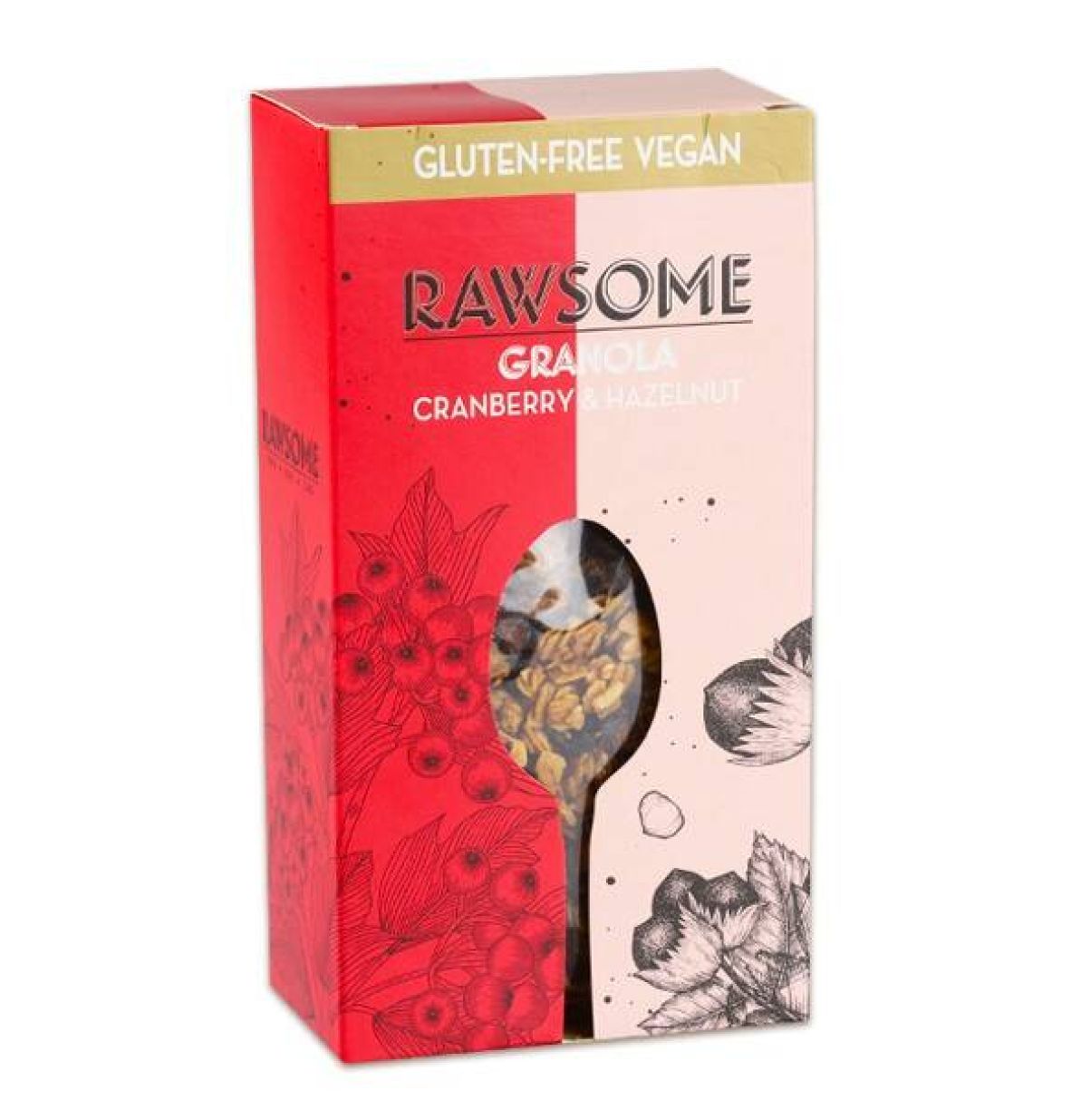 Rawsome Turna Yemişi ve Fındıklı Glütensiz Granola 250 Gr. (1 Paket)