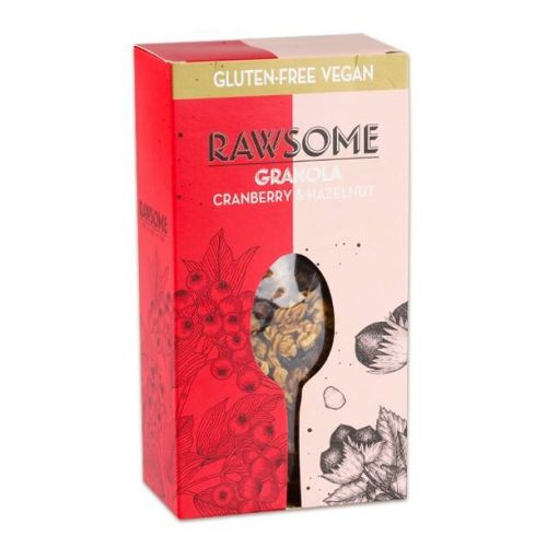 Rawsome Turna Yemişi ve Fındıklı Glütensiz Granola 250 Gr. (1 Paket)