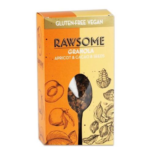 Rawsome Kayısı ve Kakaolu Glütensiz Granola 250 Gr. (1 Paket)