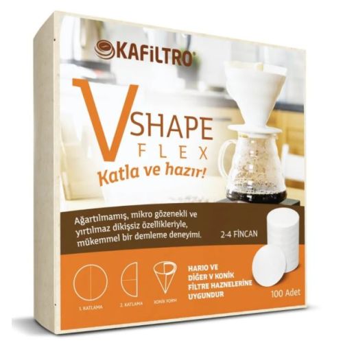 Kafiltro V02 Hario Uyumlu Kahve Filtresi (100 adet)
